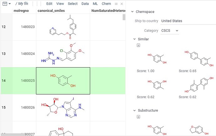 Chemspace-context-panel